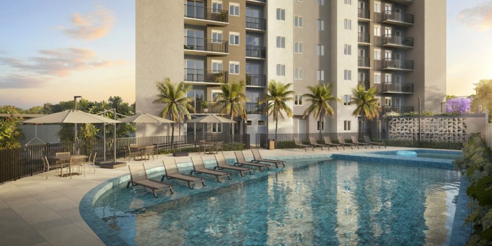 torre com piscina central